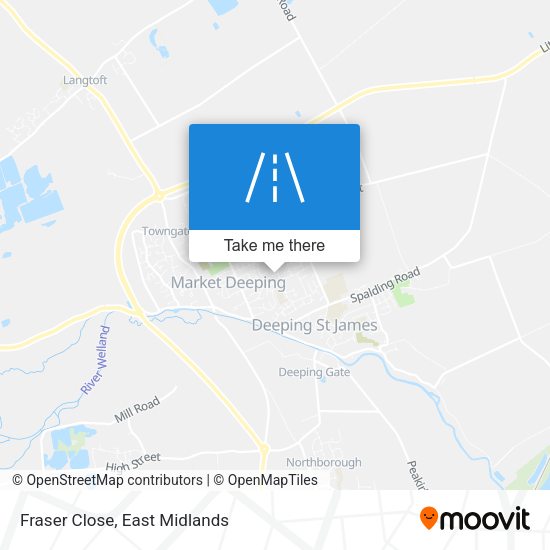 Fraser Close map