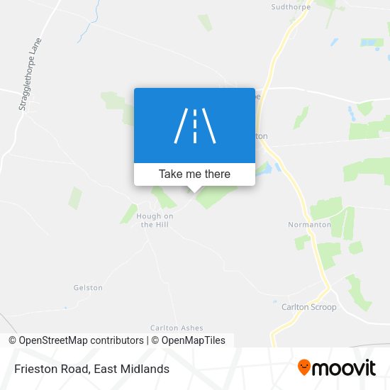 Frieston Road map