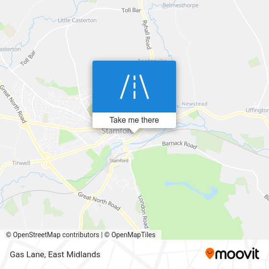 Gas Lane map