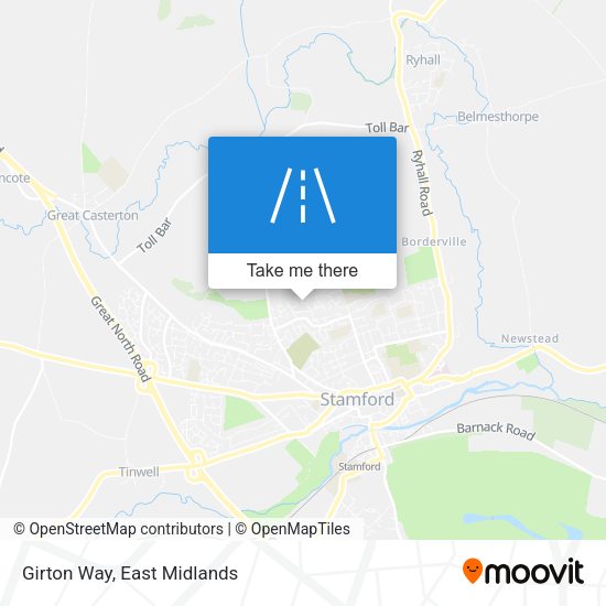 Girton Way map