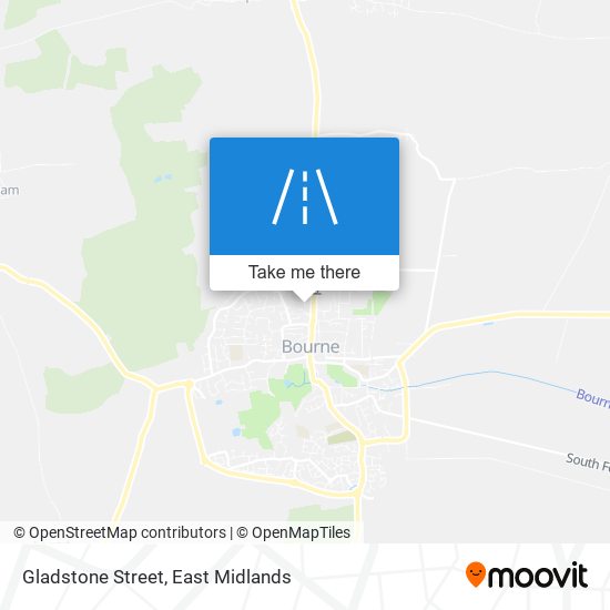 Gladstone Street map