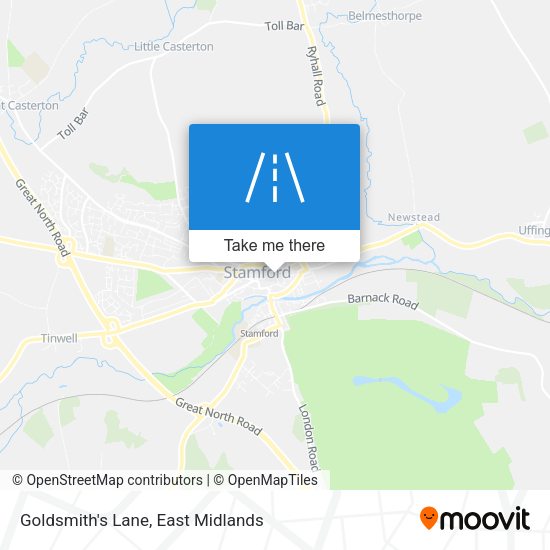 Goldsmith's Lane map