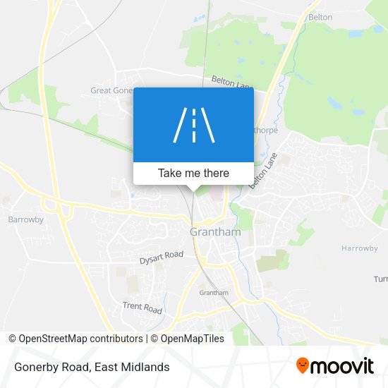 Gonerby Road map