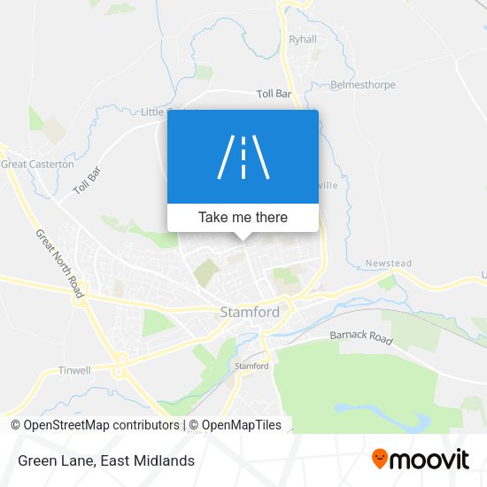 Green Lane map
