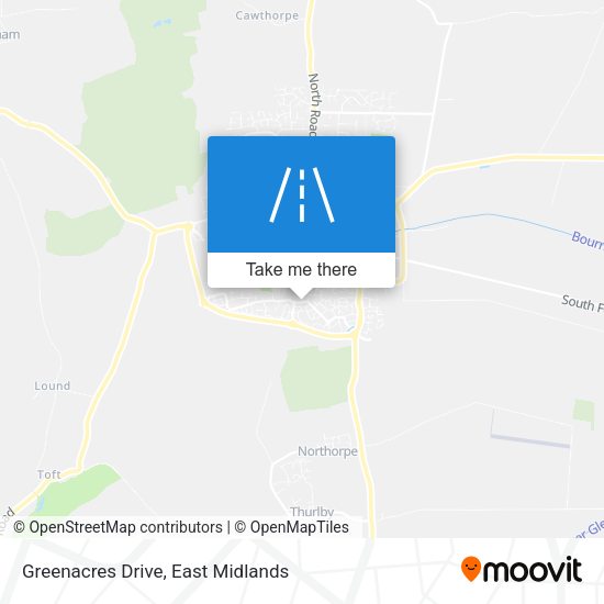 Greenacres Drive map