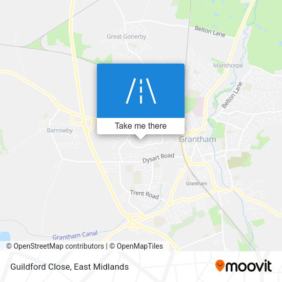 Guildford Close map