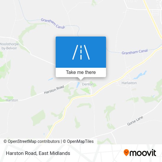 Harston Road map