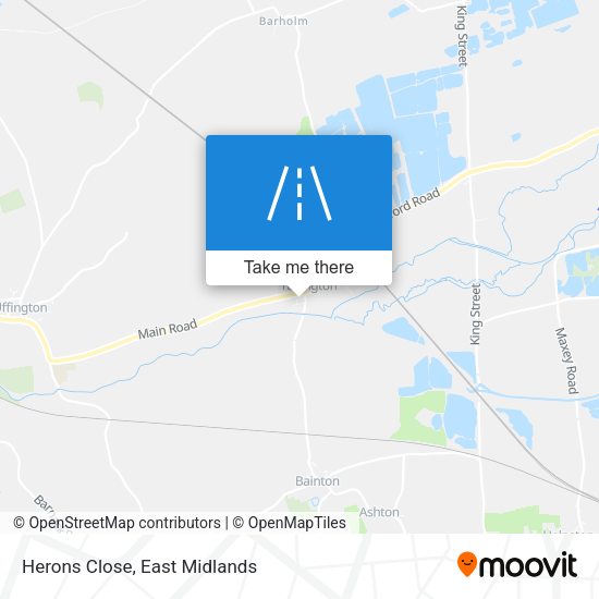 Herons Close map