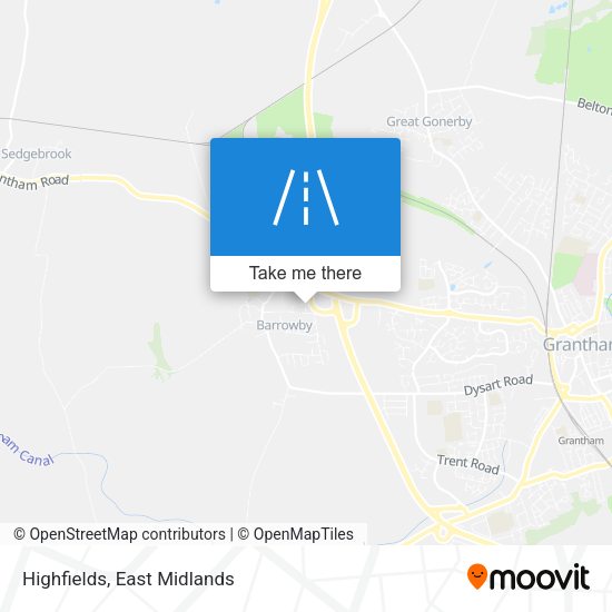 Highfields map