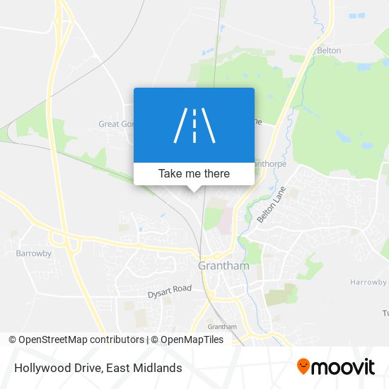 Hollywood Drive map