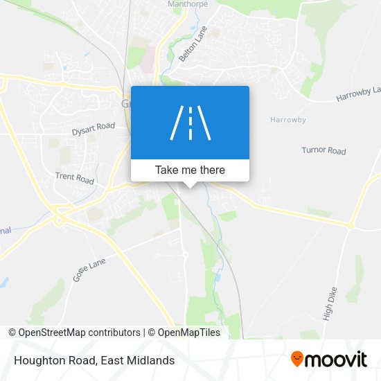 Houghton Road map