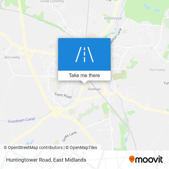 Huntingtower Road map