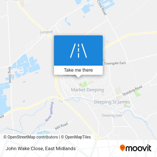 John Wake Close map