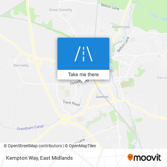 Kempton Way map