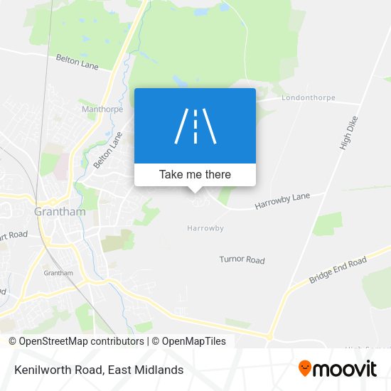 Kenilworth Road map
