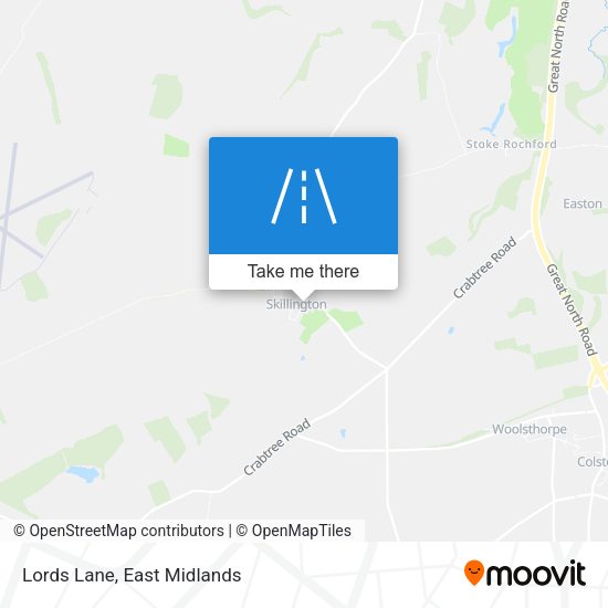Lords Lane map