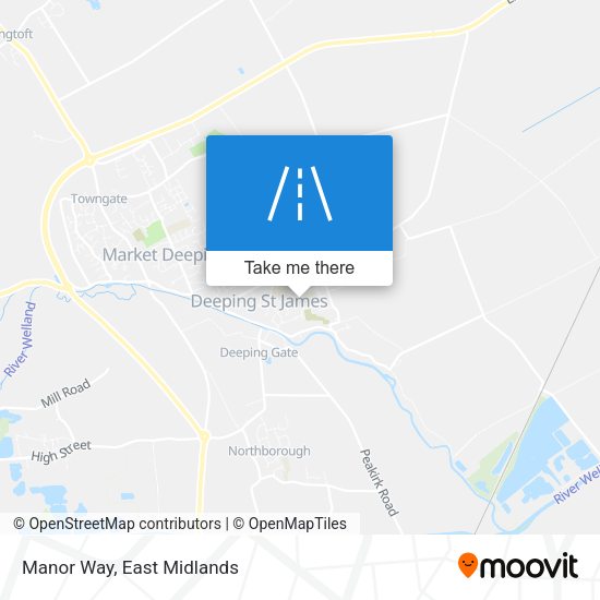 Manor Way map