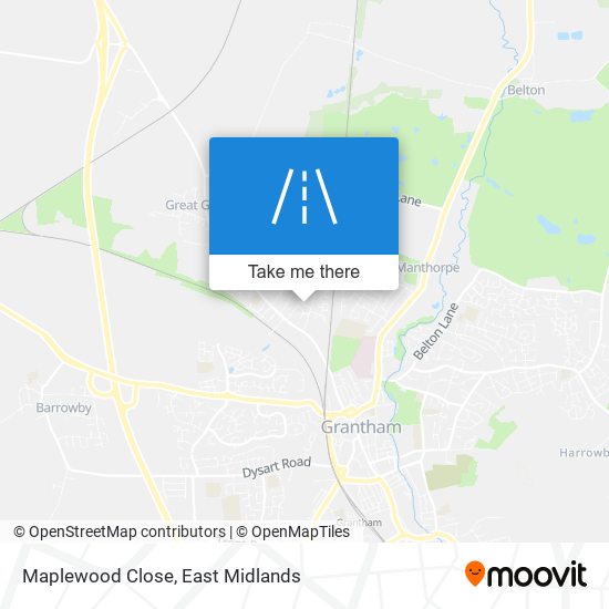 Maplewood Close map