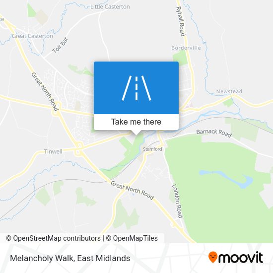 Melancholy Walk map