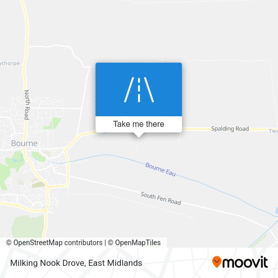 Milking Nook Drove map