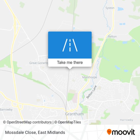 Mossdale Close map