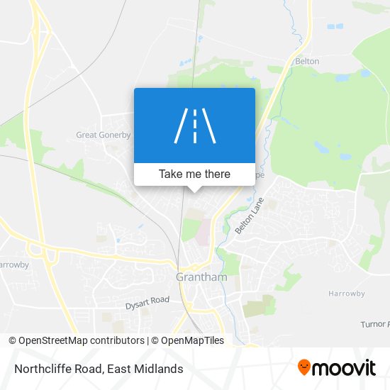 Northcliffe Road map