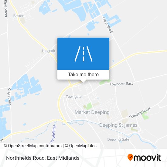 Northfields Road map