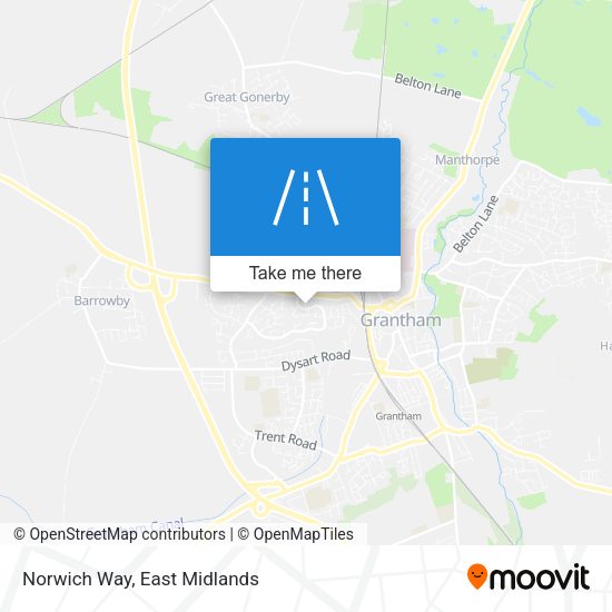 Norwich Way map