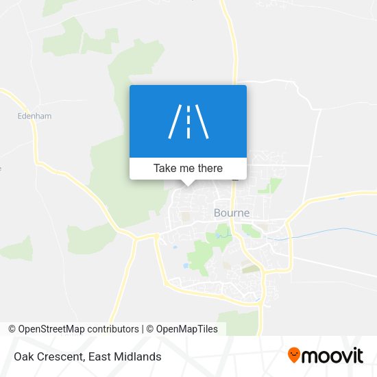 Oak Crescent map