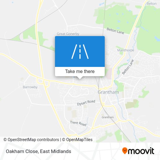 Oakham Close map