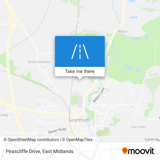 Peascliffe Drive map