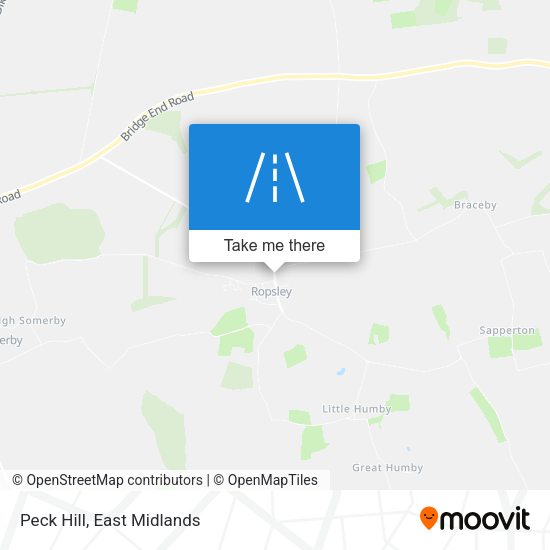 Peck Hill map