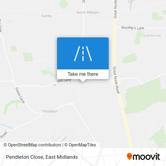 Pendleton Close map