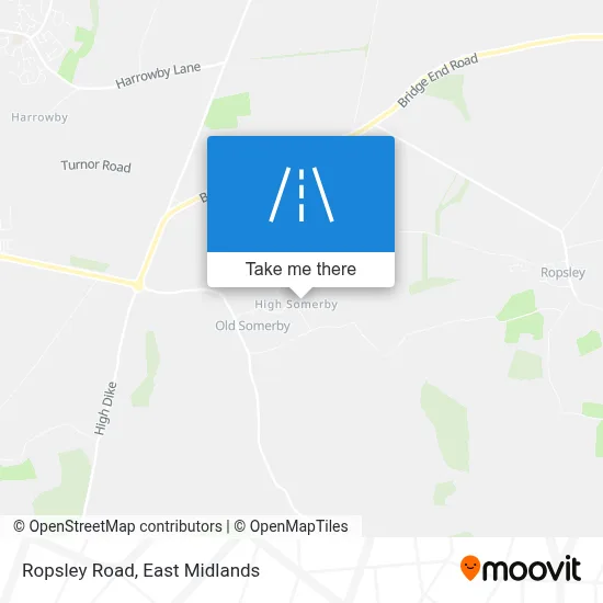 Ropsley Road map