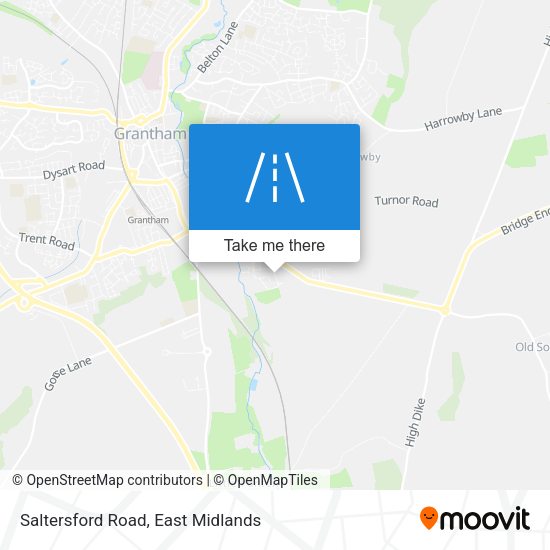 Saltersford Road map