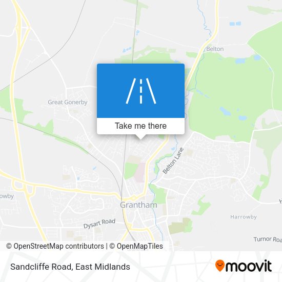 Sandcliffe Road map