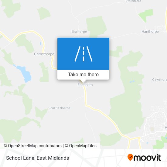 School Lane map