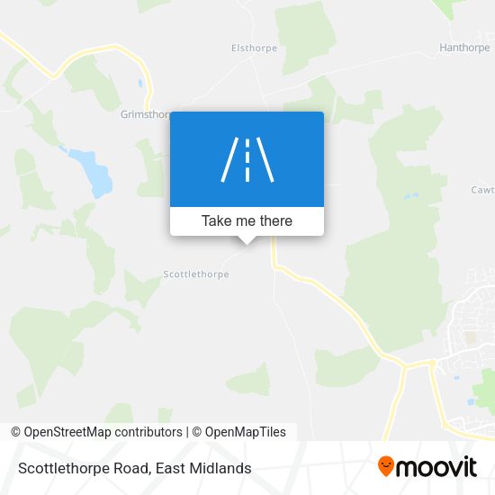 Scottlethorpe Road map