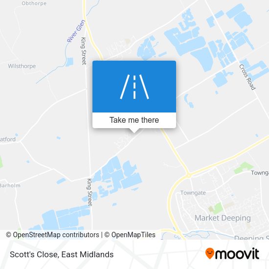 Scott's Close map