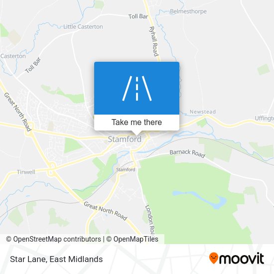 Star Lane map