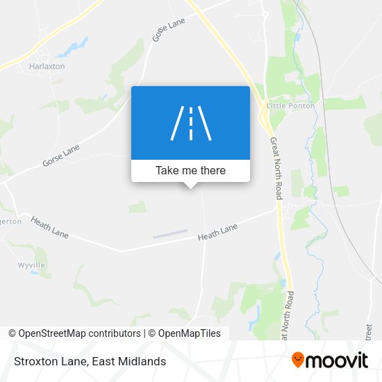Stroxton Lane map