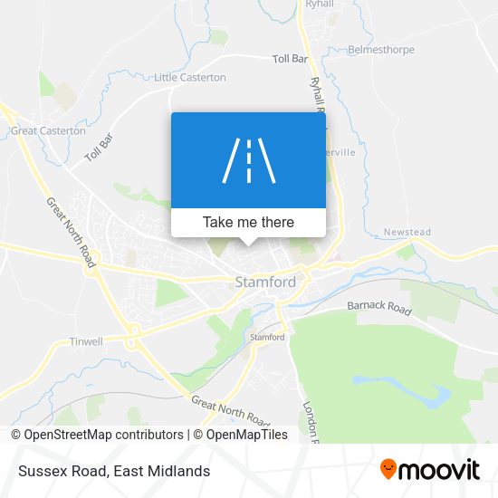 Sussex Road map
