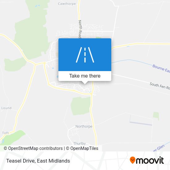 Teasel Drive map