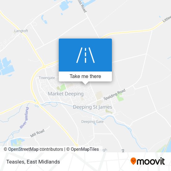 Teasles map