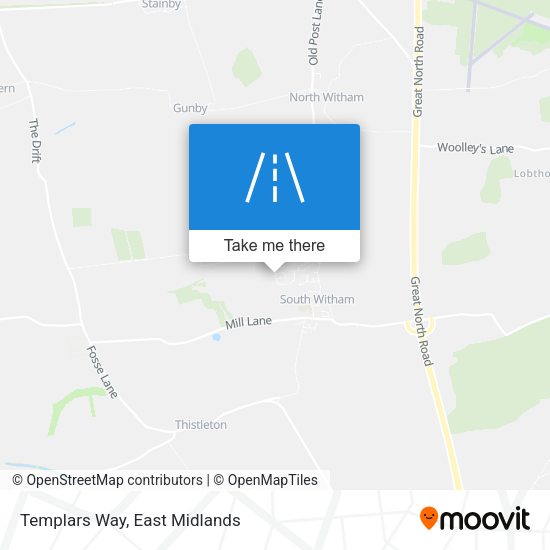 Templars Way map