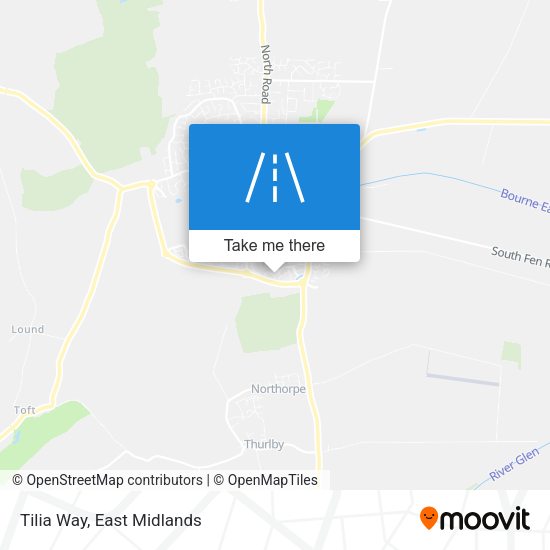 Tilia Way map
