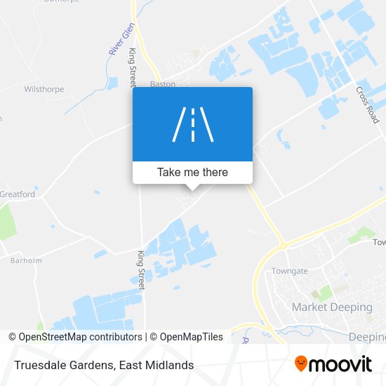 Truesdale Gardens map