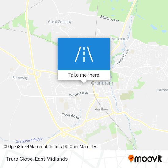 Truro Close map