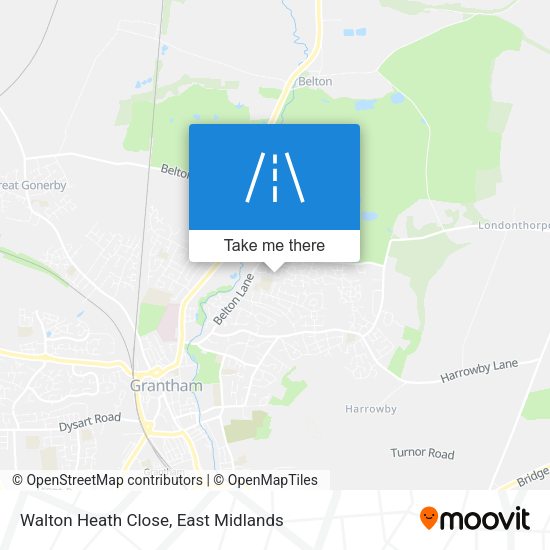 Walton Heath Close map
