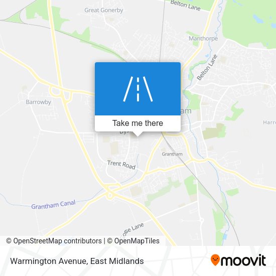 Warmington Avenue map